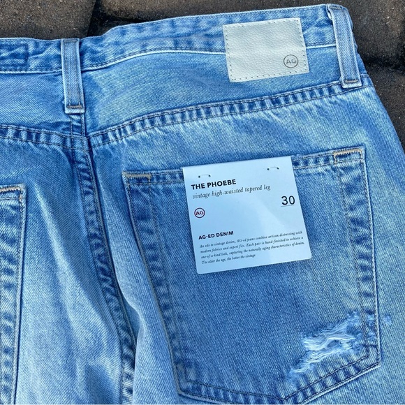 NWT AG Phoebe Vintage High Waisted Taper Leg Jeans - Picture 5 of 10